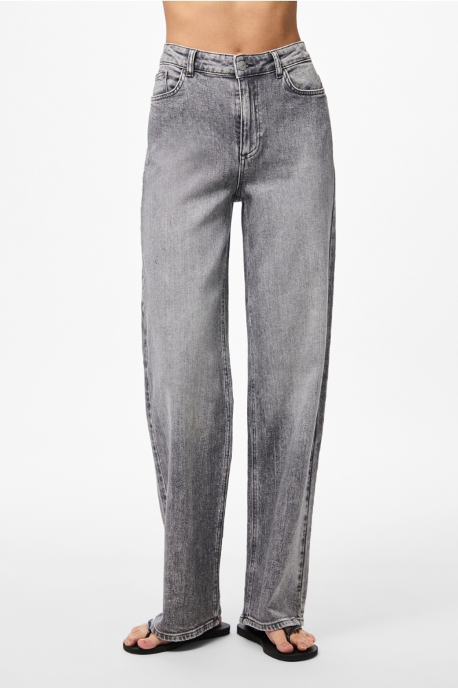 PCSILKE MW WIDE JEANS MG NOOS BC 17159804 MEDIUM GREY DENIM